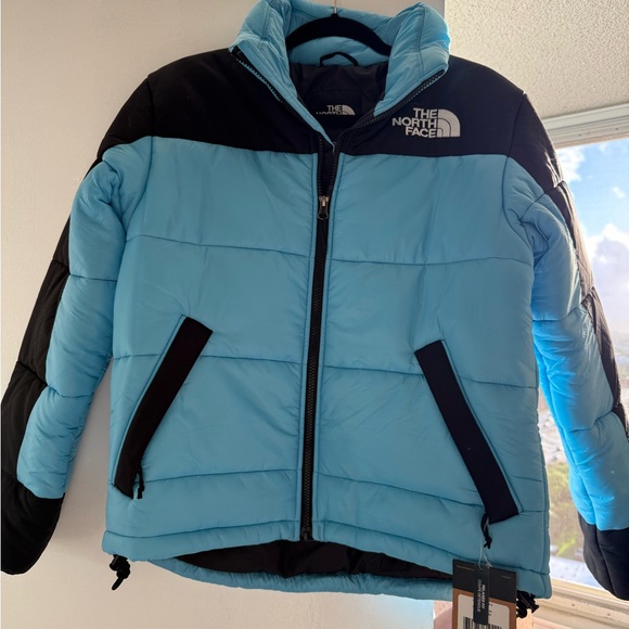 The North Face Jackets & Blazers - The North Face Light Blue and Black Puffer Jacket